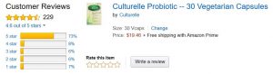 Amazon Reviews and Ratings culturelle probiotic supplement